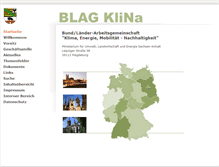 Tablet Screenshot of blag-klina.de